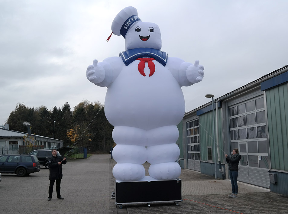 Inflatable Marshmallow Ghost 7 m for David Garret