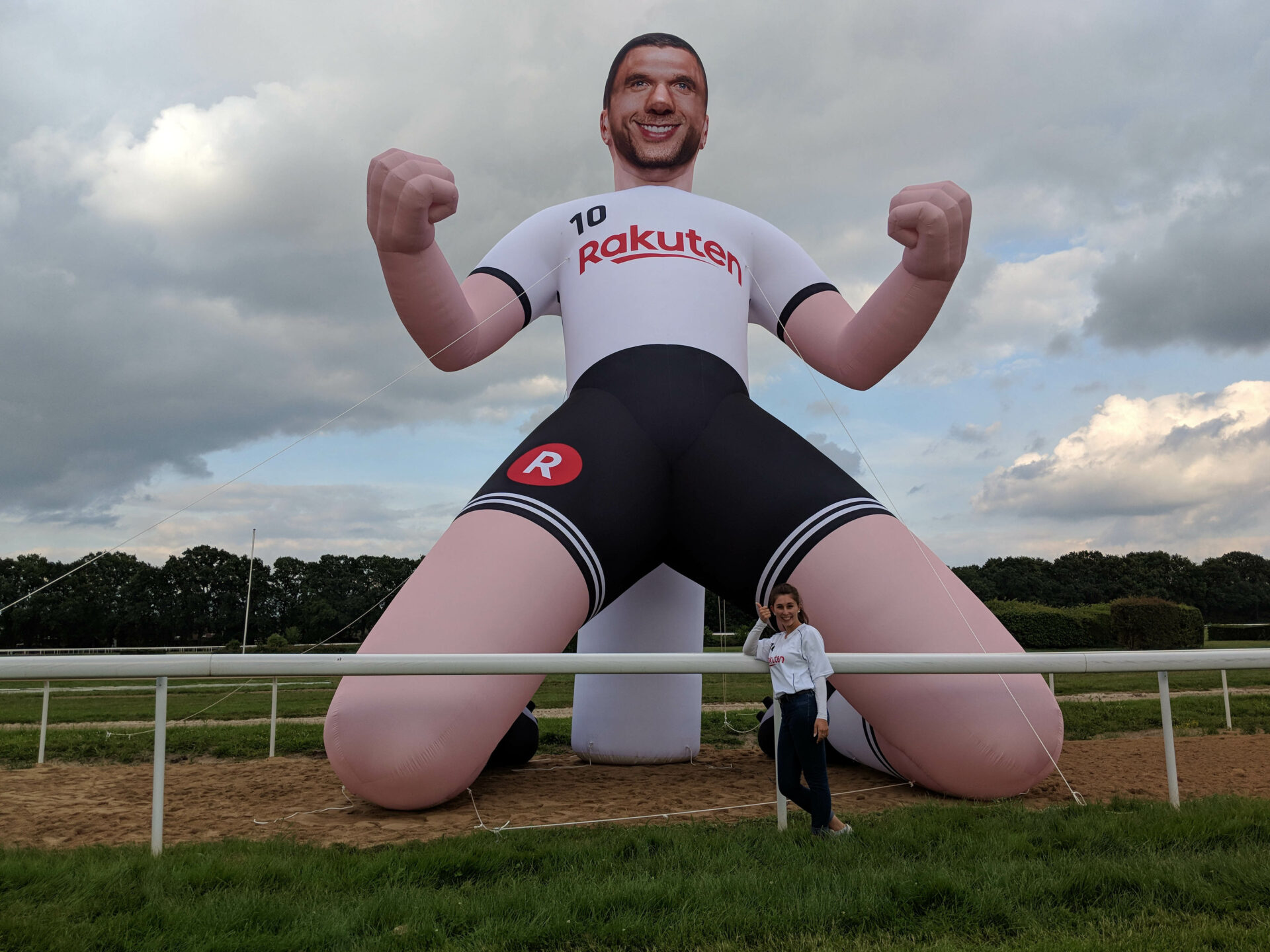 inflatable soccer player 10 m