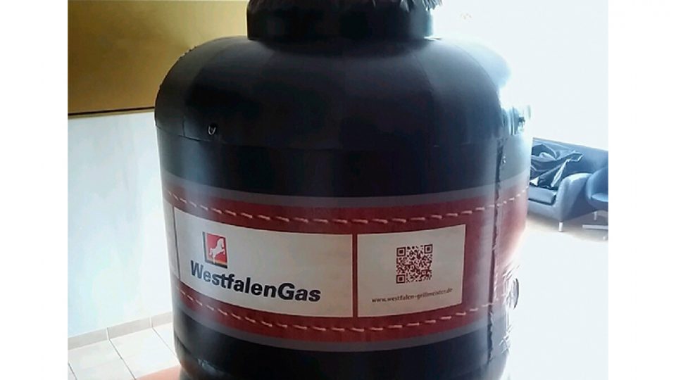 inflatable gas-bottle