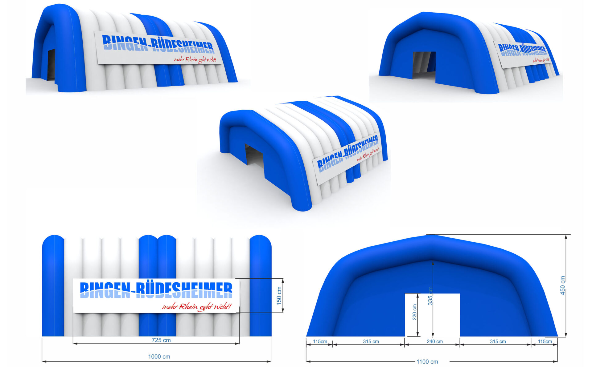 inflatable tent tunnel