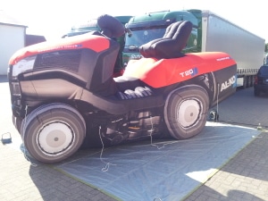 Rasenmäher zum Aufblasen