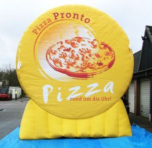 Individuelle Inflatables 11 Für Pizza werben mit aufblasbaren Objekten