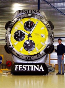 Riesige aufblasbare Figuren 14 Festina Uhr als aufblasbare Figur