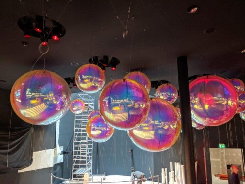 Aufblasbare Spiegel-Bälle Decke