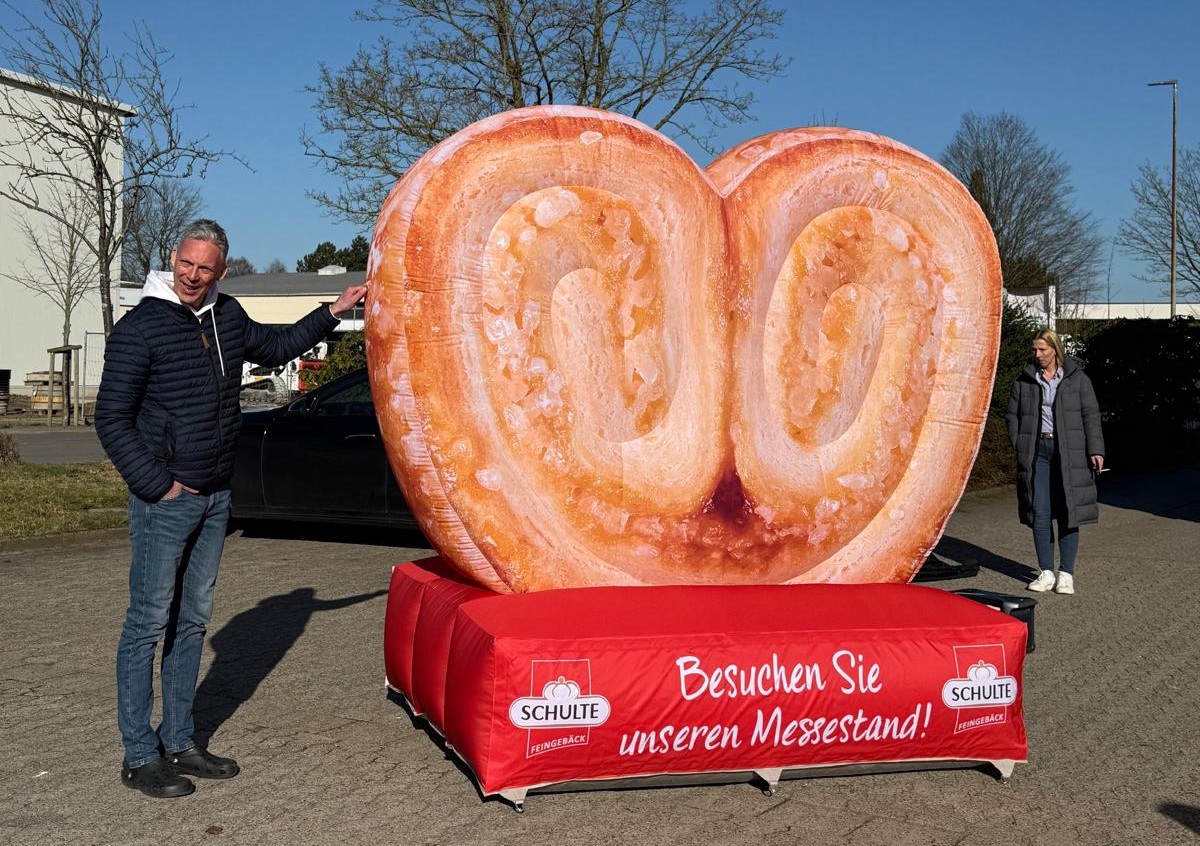 Aufblasbares Schweineöhrchen - Produktnachbildung XXL