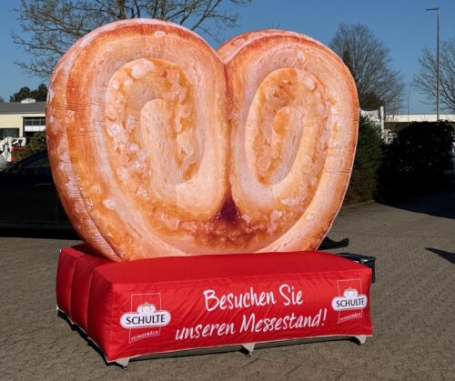 Aufblasbare Produktnachbildung XXL Schweineohr