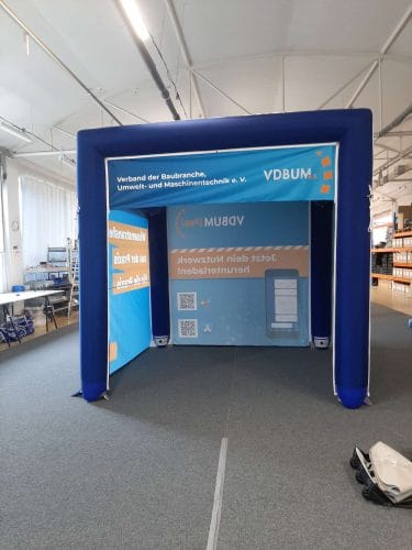 Inflatables News 13 Aufblasbarer Pavillon Cubus 3x3