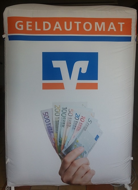 Aufblasbarer Würfel