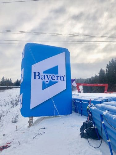 Aufblasbare Bayern-Wand-Skiweltcup