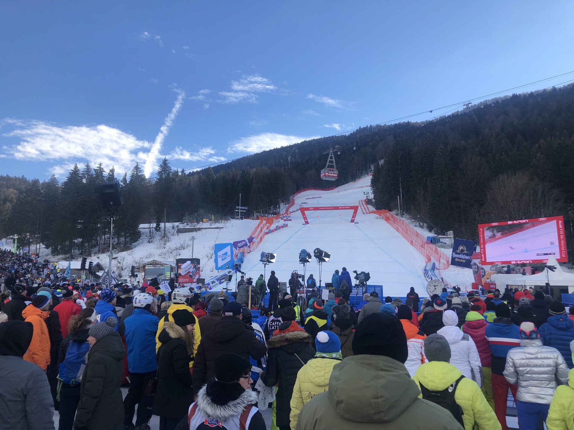 Aufblasbare Bayern-Wand-Skiweltcup