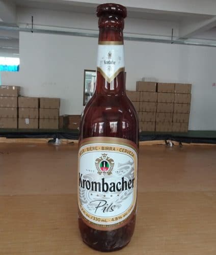 Inflatables News 15 aufblasbare Bierflasche Krombacher