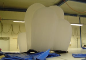 Aufblasbare Outdoor - Werbung 17 600 Jahre Bremer Roland amorphe Objekte