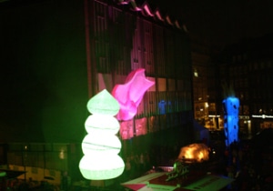 Aufblasbare Outdoor - Werbung 18 600 Jahre Bremer Roland amorphe Objekte