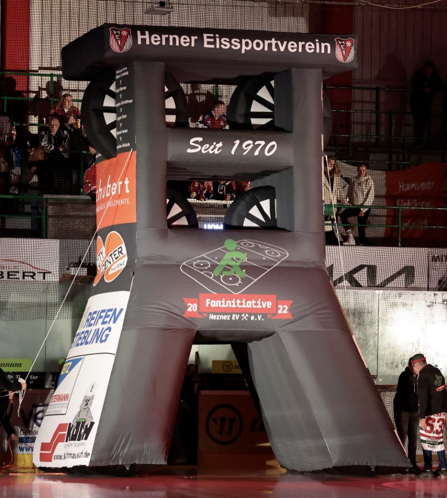 aufblasbarer Einlauftunnel Eishockey