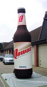 Aufblasbare Flaschen 6 große Flasche zum Aufblasen