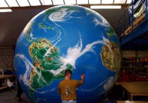 Weltkugel aufblasbar