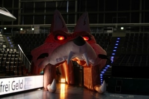 Einlauftunnel für Reinikendorfer Füchse