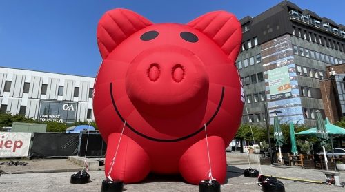 Riesige aufblasbare Figuren 35 Inflatable Sparschwein Solingen