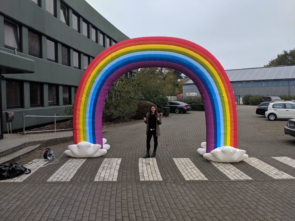 Regenbogen-Torbogen