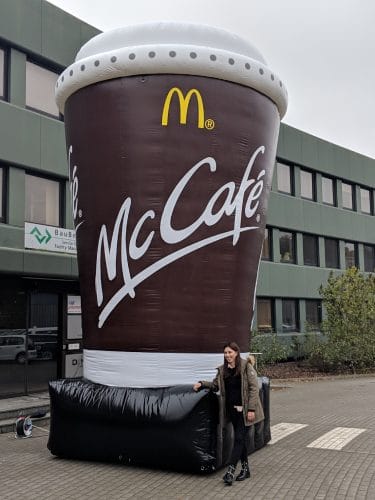 Inflatables News 14 Riesen Kaffeebecher Mc Donalds