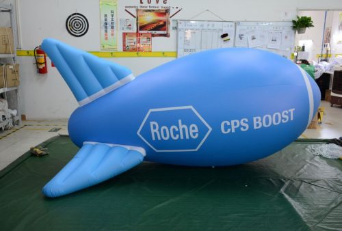 Inflatables News 2 aufblasbare Rakete 3m