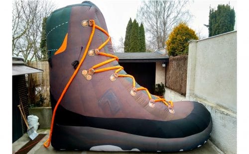 Aufblasbarer Trekking-Schuh