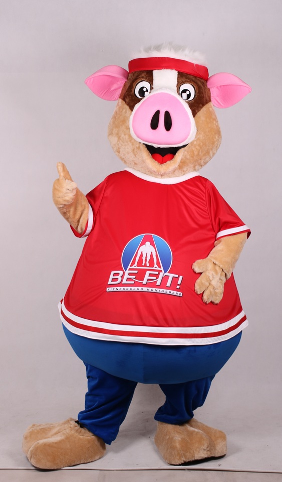 Schweinehund als Walking Act-Figur