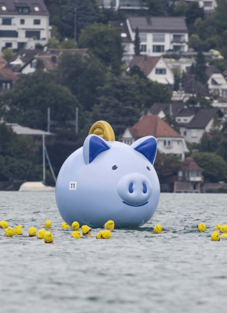 Individuelle Boje als Sparschwein