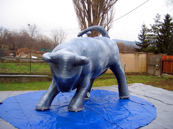 Inflatable bull