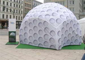 Aufblasbare Outdoor - Werbung 30 riesen Golfball aufblasbar 100 Jahre Deutscher Golfverband