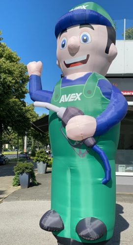 aufblasbarer Winkemann Tankwart