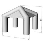 aufblasbares Zelt-standard-eckig