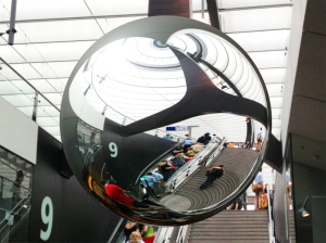 Aufblasbare Kugel mit Spiegel