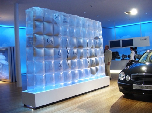 Aufblasbare Trennwand