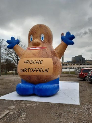 aufblasbare Comic-Kartoffel