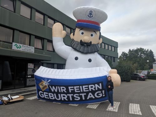 aufblasbare Dachwerbung Berlin