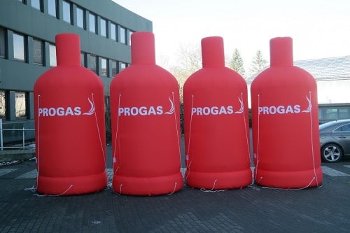 Aufblasbare Gasflaschen