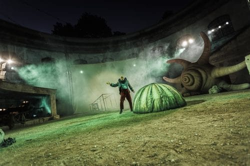 Top-10 Beste Inflatables 2024 6 Aufblasbare Muschel 5m hoch als Bühnendeko für Stadttheater Ingolstadt