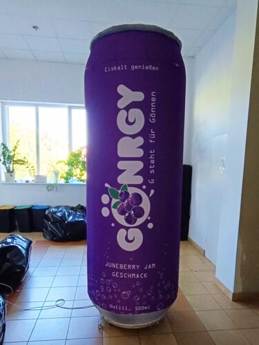 Aufblasbare Dose für Gönrgy in 2,50 Meter Größe