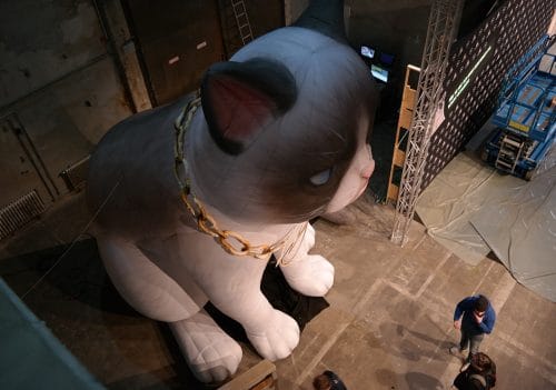 Aufblasbare Katze