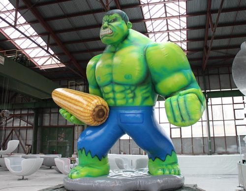 Hulk als aufblasbare Figur