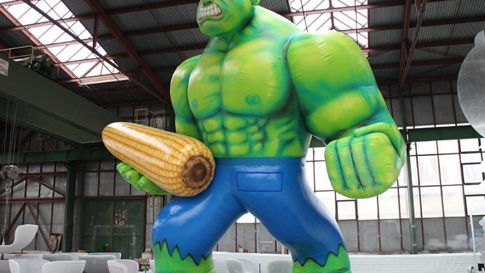 Hulk als riesige aufblasbare Figur (8 Meter)