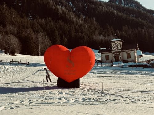 Riesiges, aufblasbares Herz im XXL-Format, 4m Höhe