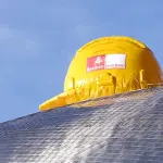 Universum aufblasbarer Bauhelm