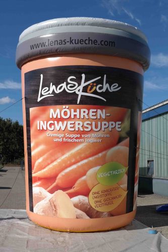 Dachwerbung-aufblasbarer-Becher