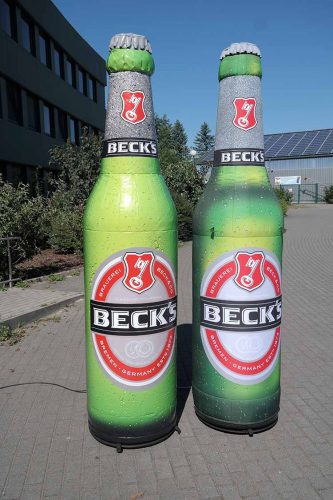 Beck`s-Flasche PVC und Polyester