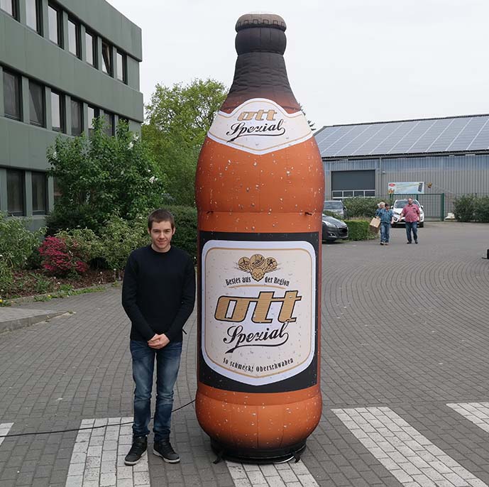 Aufblasbare Produktnachbildung