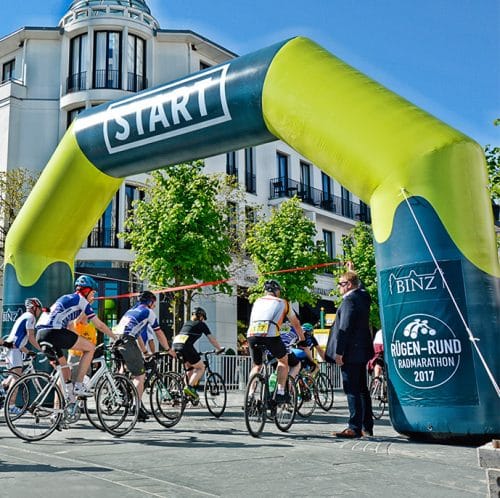 Start-Ziel-Bogen-Wechselbanner