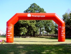 Individuelle Inflatables 32 Aufblasbarer Torbogen zum Durchlaufen