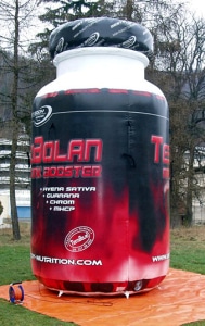 Aufblasbare Dose für Messe